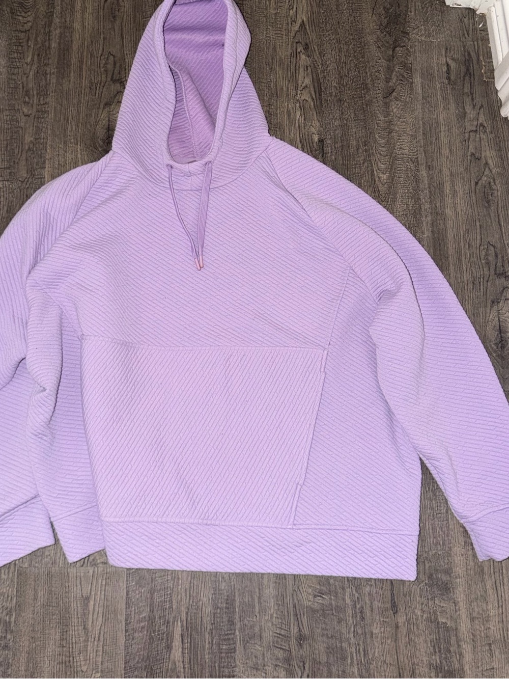 Cozy Lilac Hooded Pullover Sweatshirt